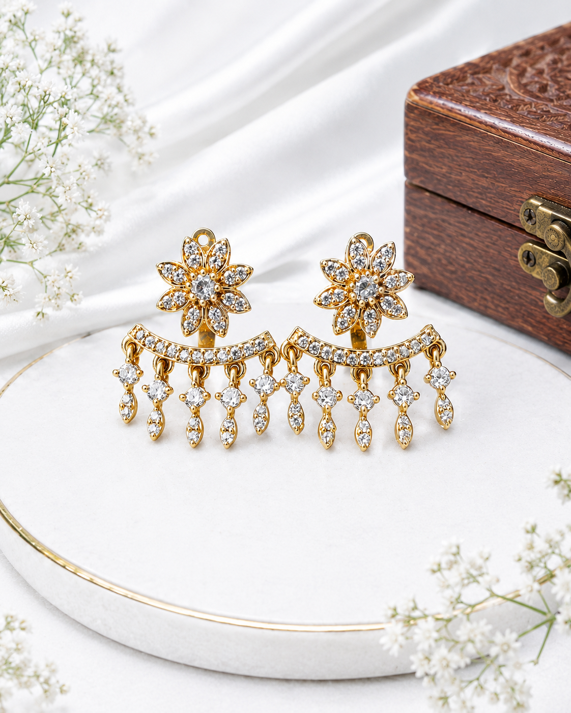 Dual-Wear CZ Earrings