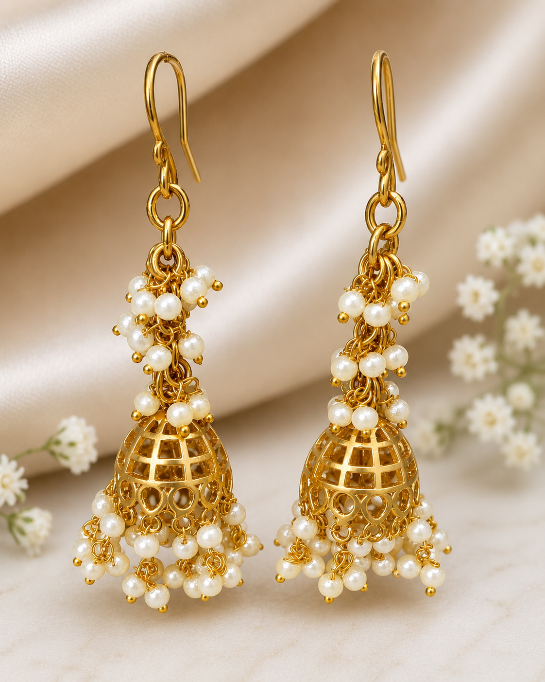 Pearl Drop Jhumikki