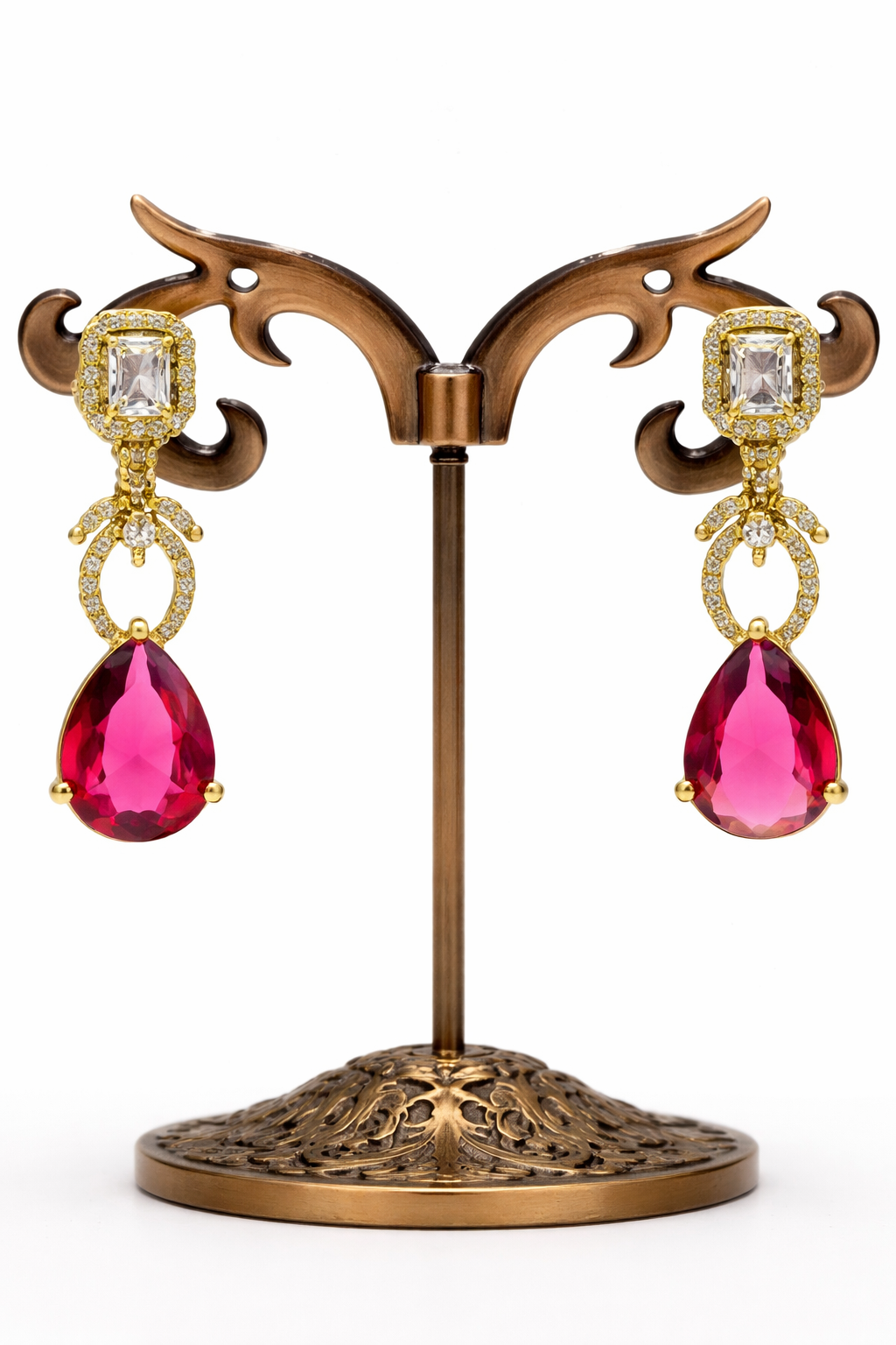 Isha Victorian Magentha Necklace set