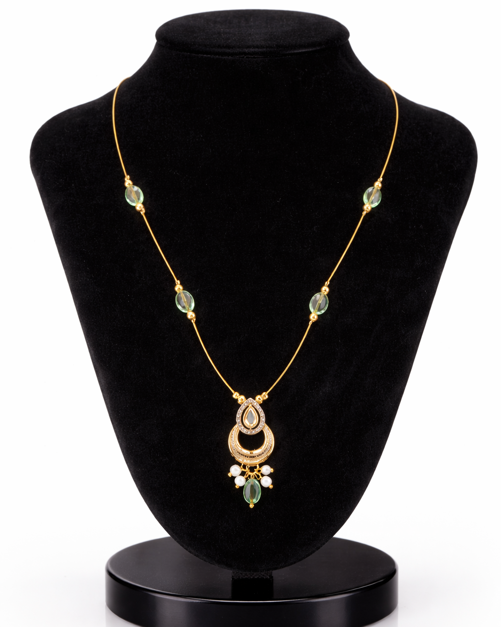 Mint Stone Invisible Necklace