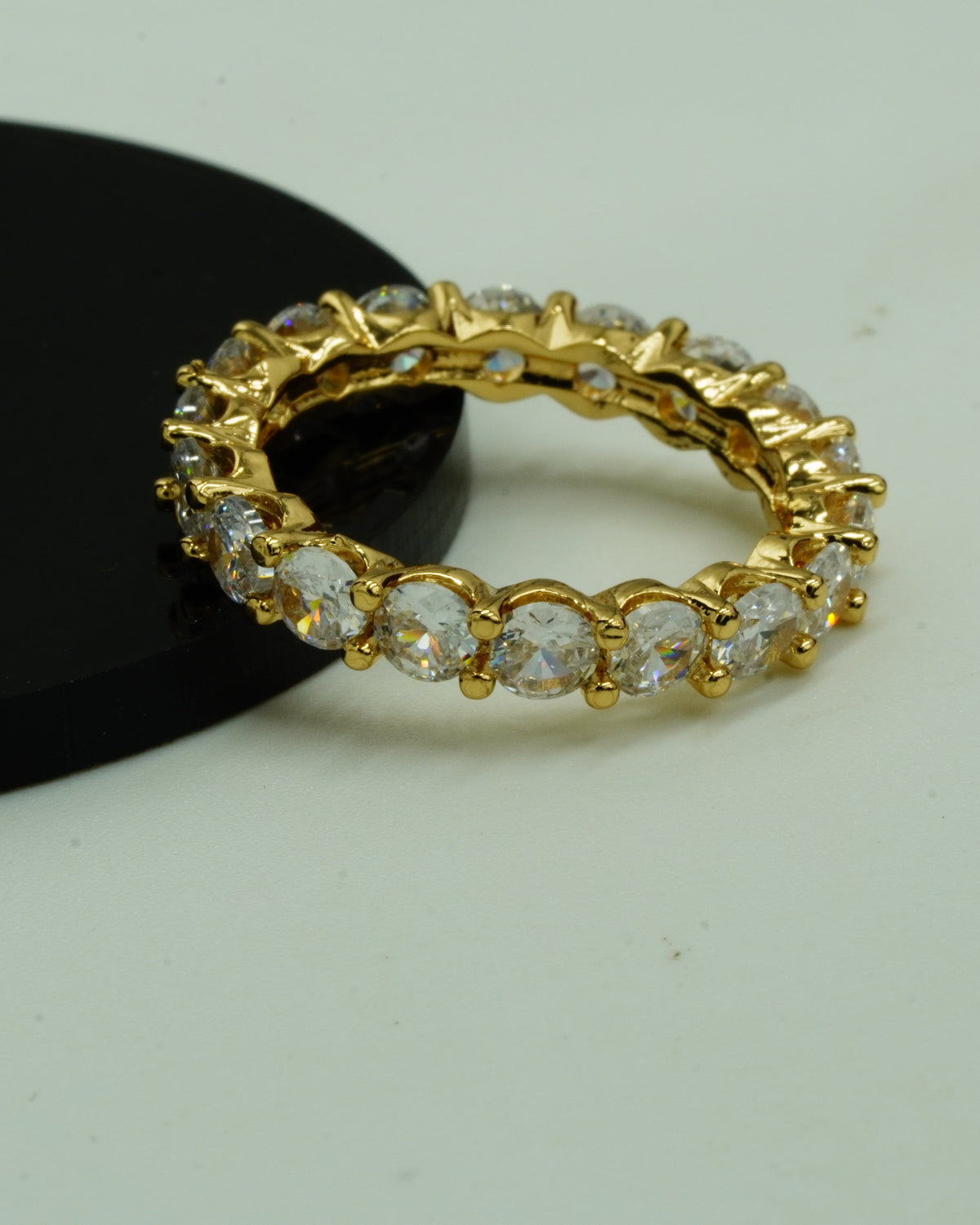 white stone Ring