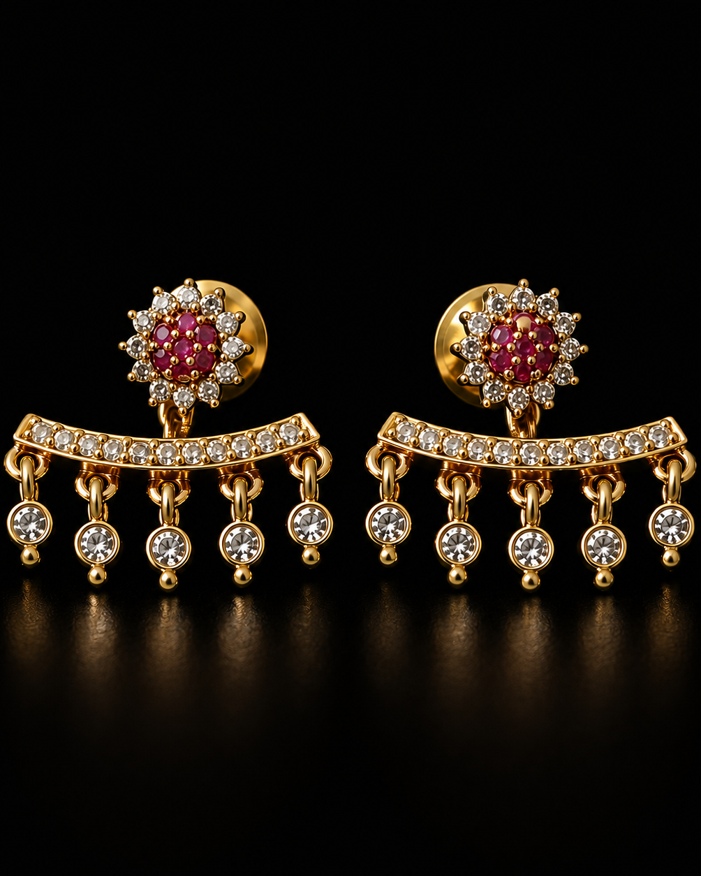 Dual-Wear CZ Earrings