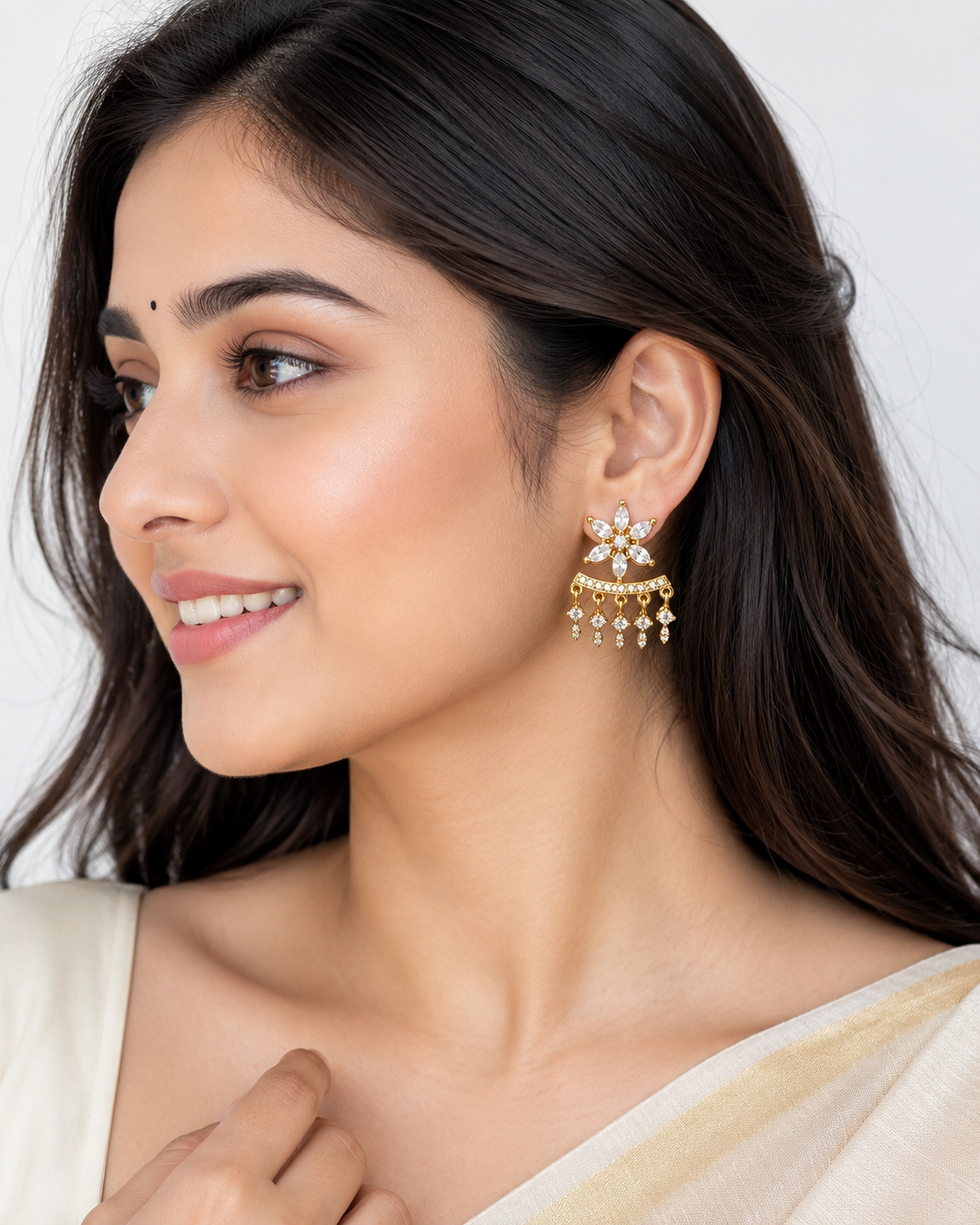 Dual-Wear CZ Earrings