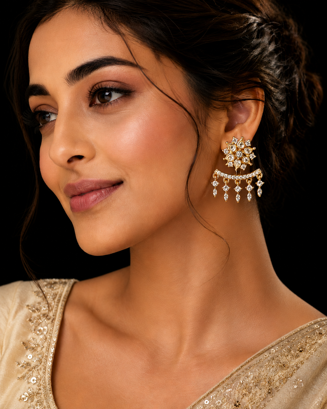 Dual- Wear CZ Earrings