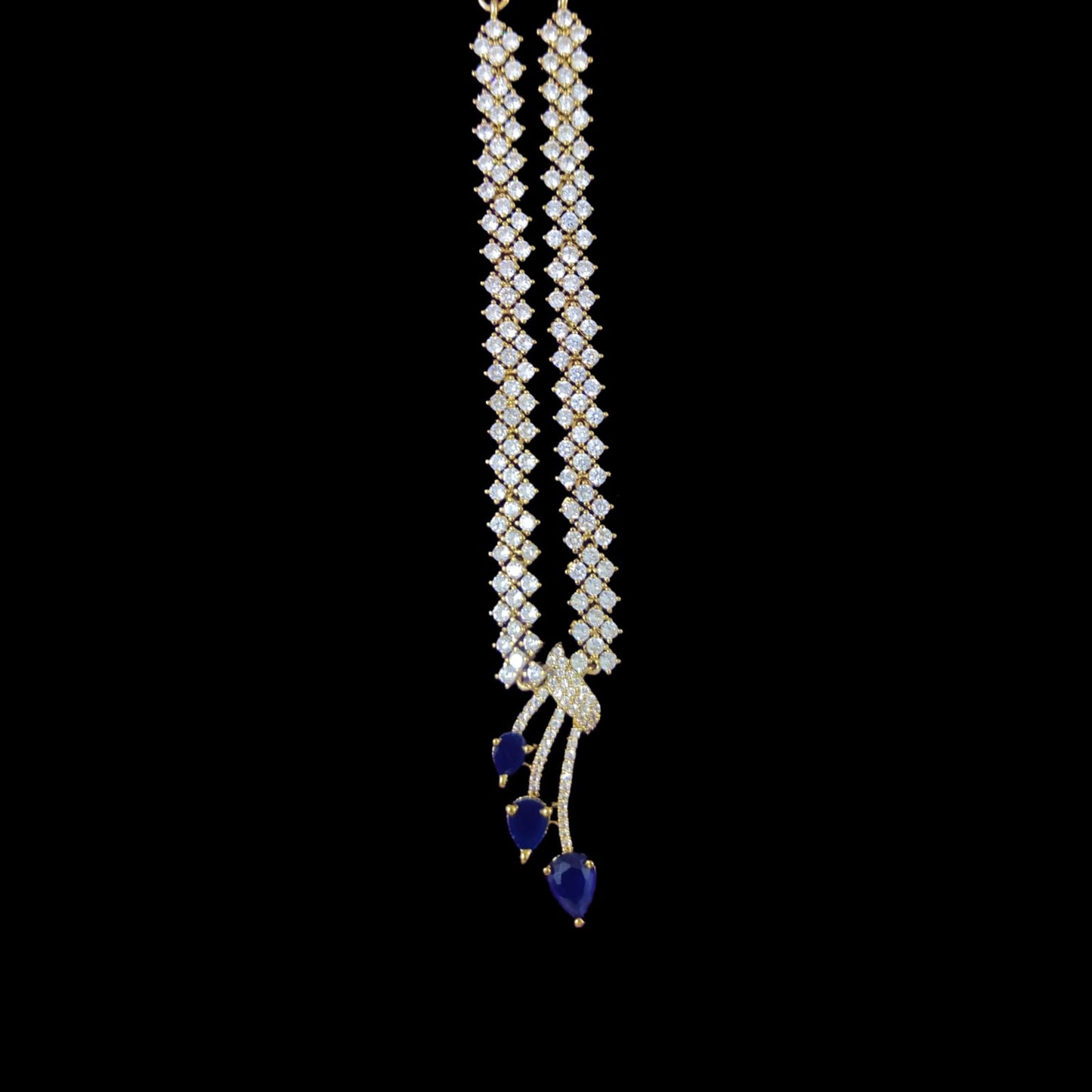 BLUE BLISS NECKLACE WITH EARRINGS