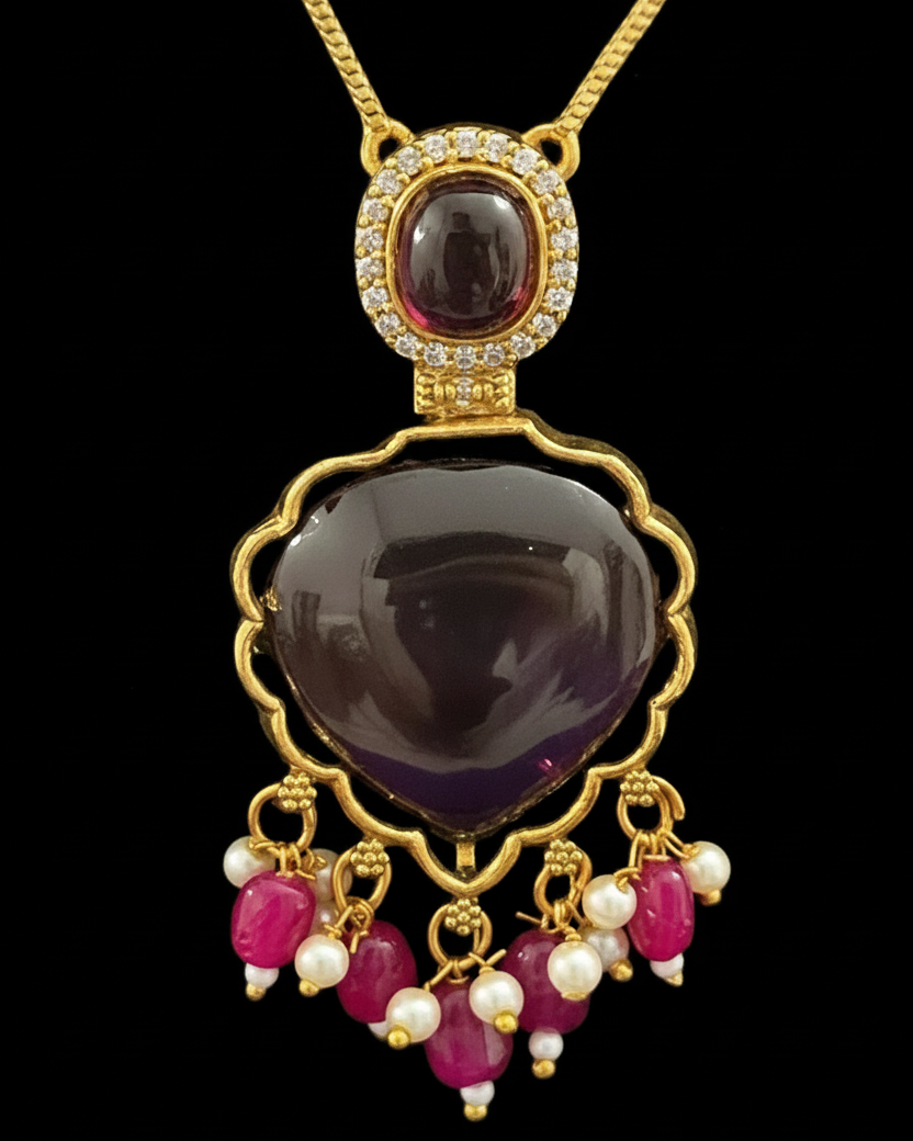 Ruby Heart Necklace