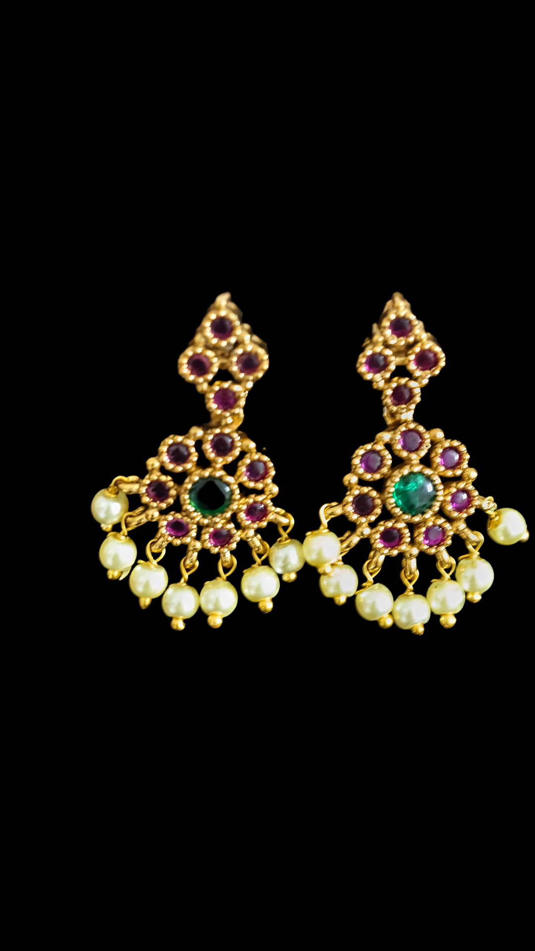 Menak Chettinadu Kemp stone Necklace