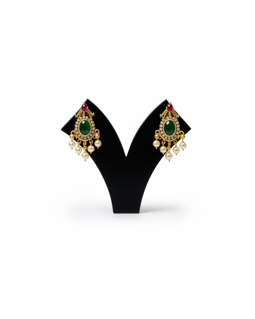 Antique Green Mango Necklace