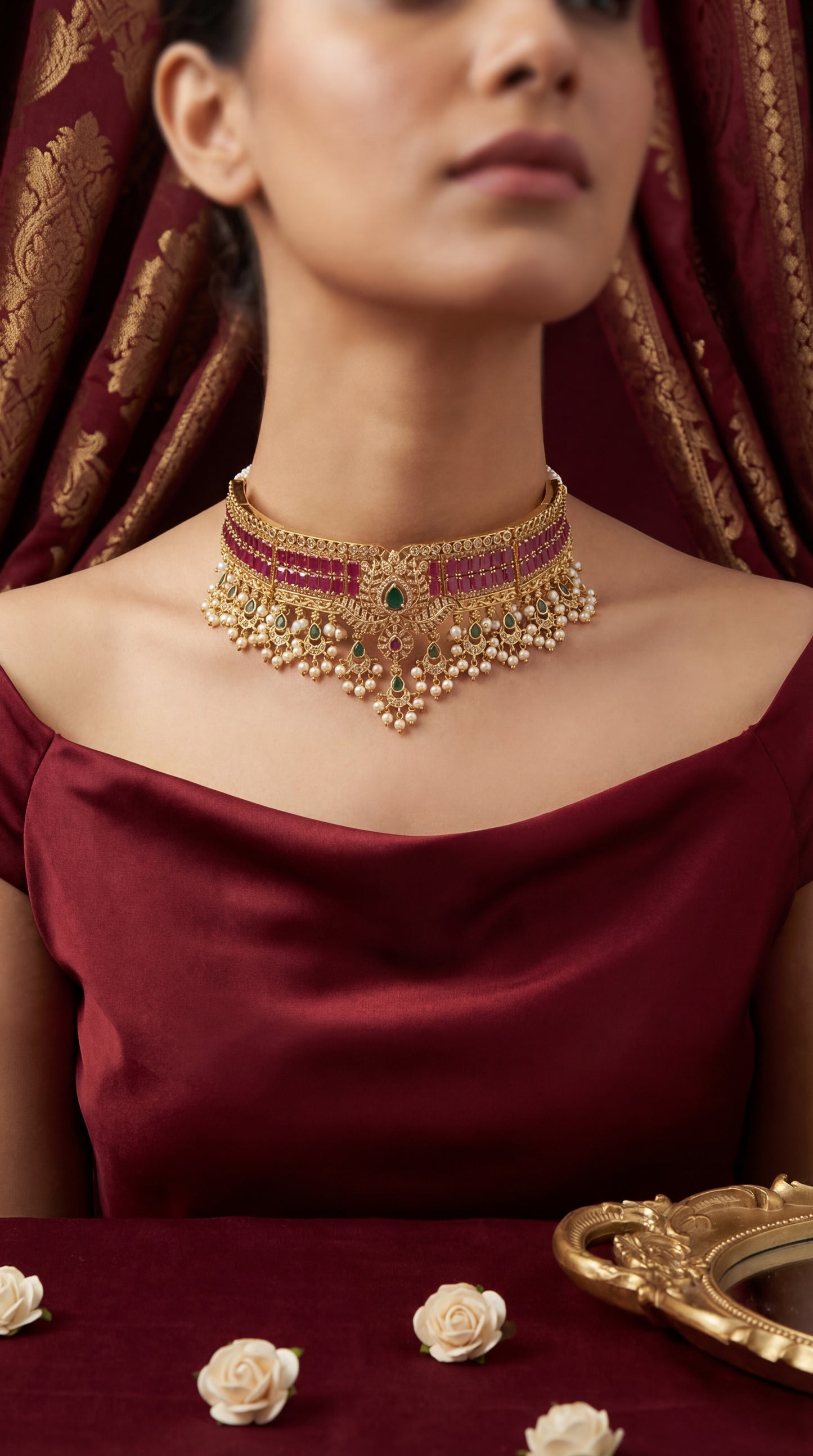 Ruby choker Necklace