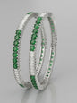 Emerald CZ Bangles