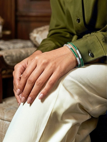 Emerald CZ Bangles