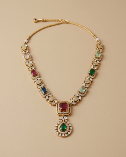 Multi Stone CZ Necklace