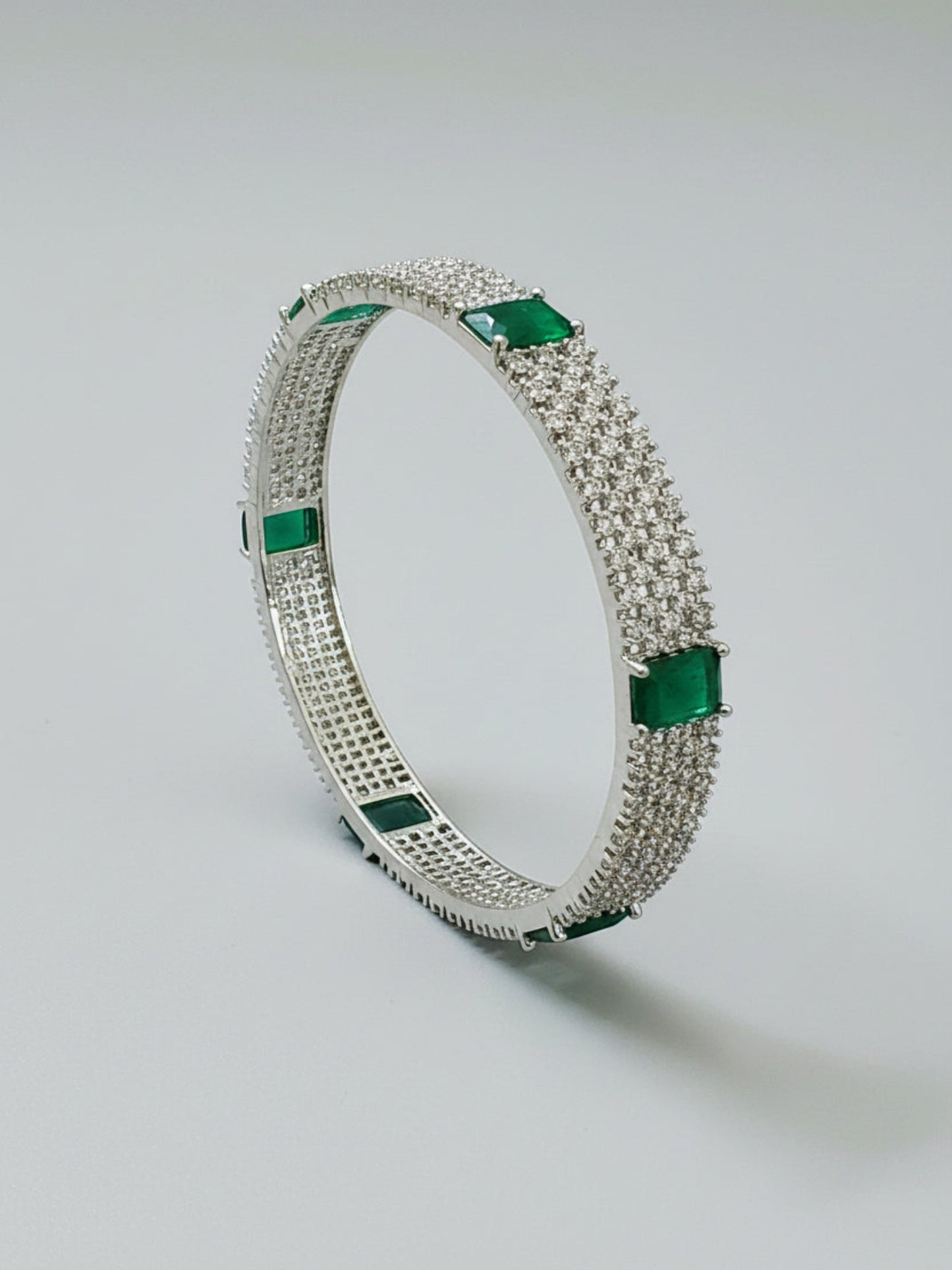 Diamond  Replica Emerald Bangle