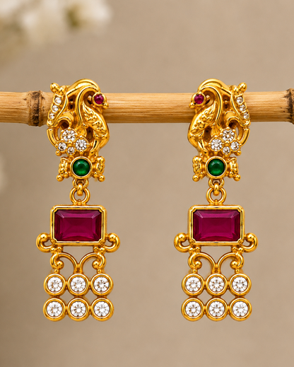 Emera Emerald Royal Golden Necklace