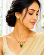 Antique Mango Pendant Necklace Set