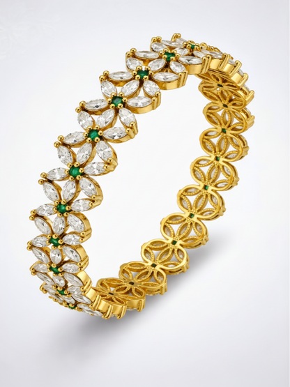 Flower CZ Bangles
