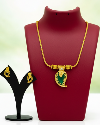 Antique Mango Pendant Necklace Set