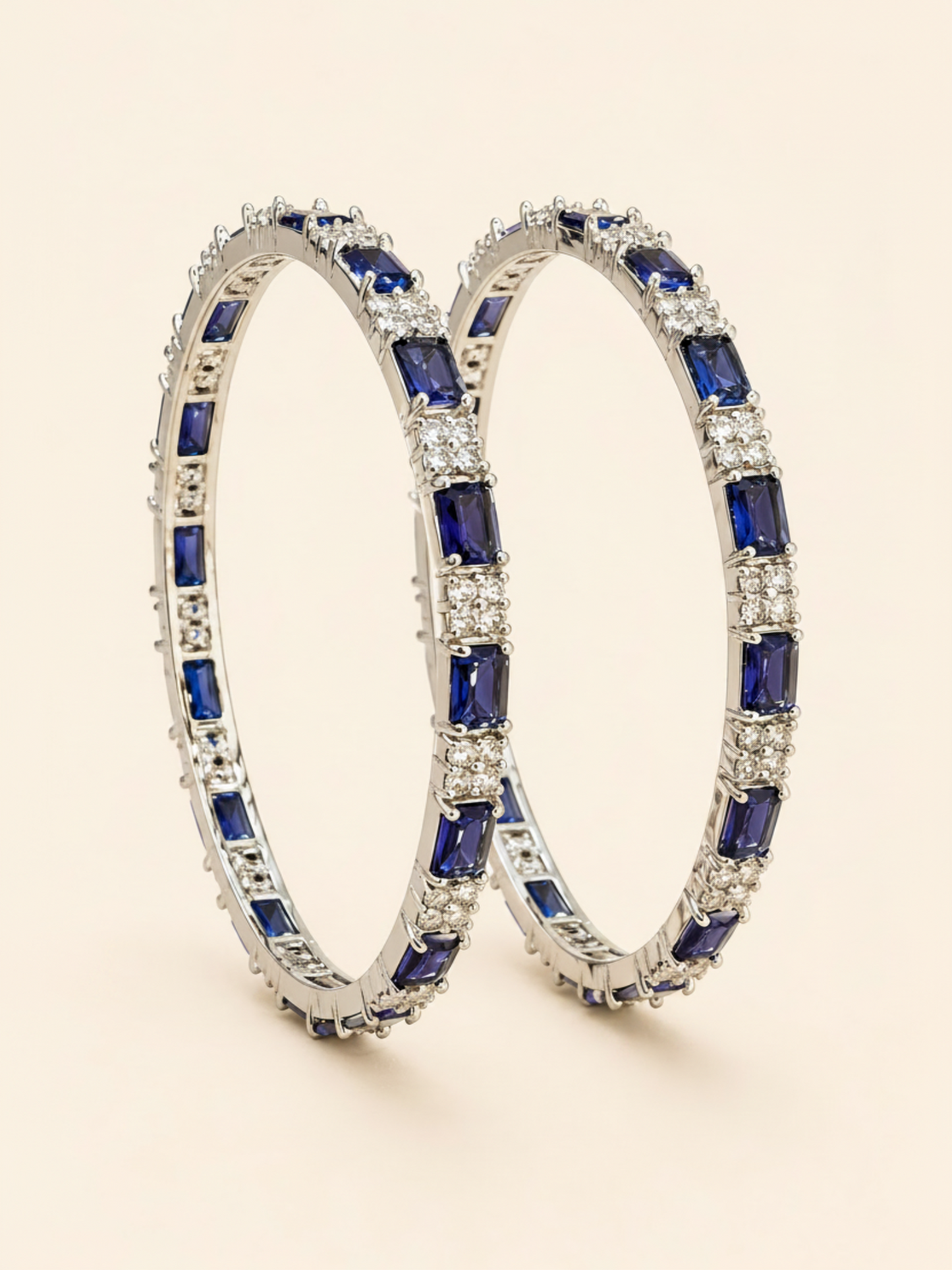 Purple Diamond Replica Bangle
