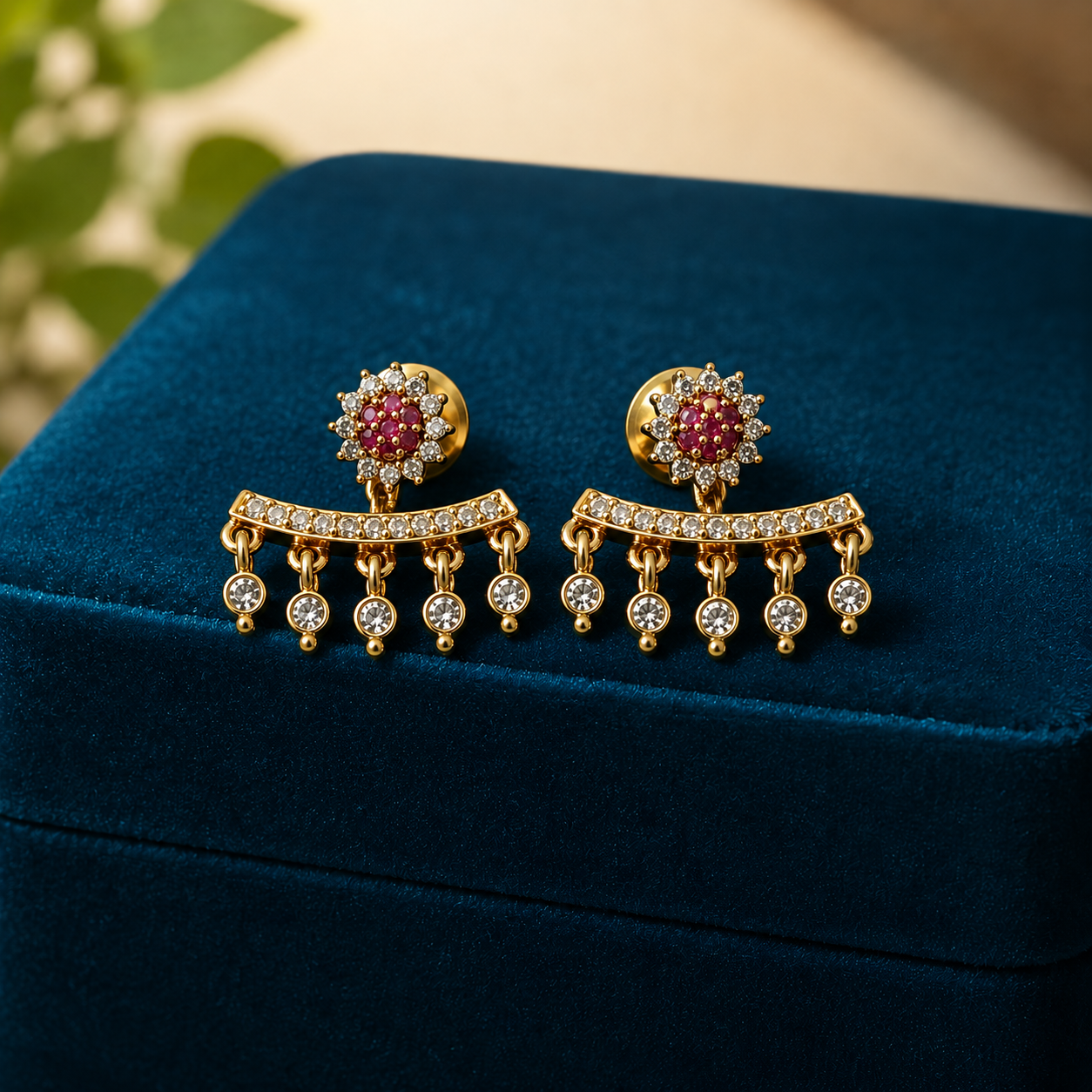 Dual-Wear CZ Earrings