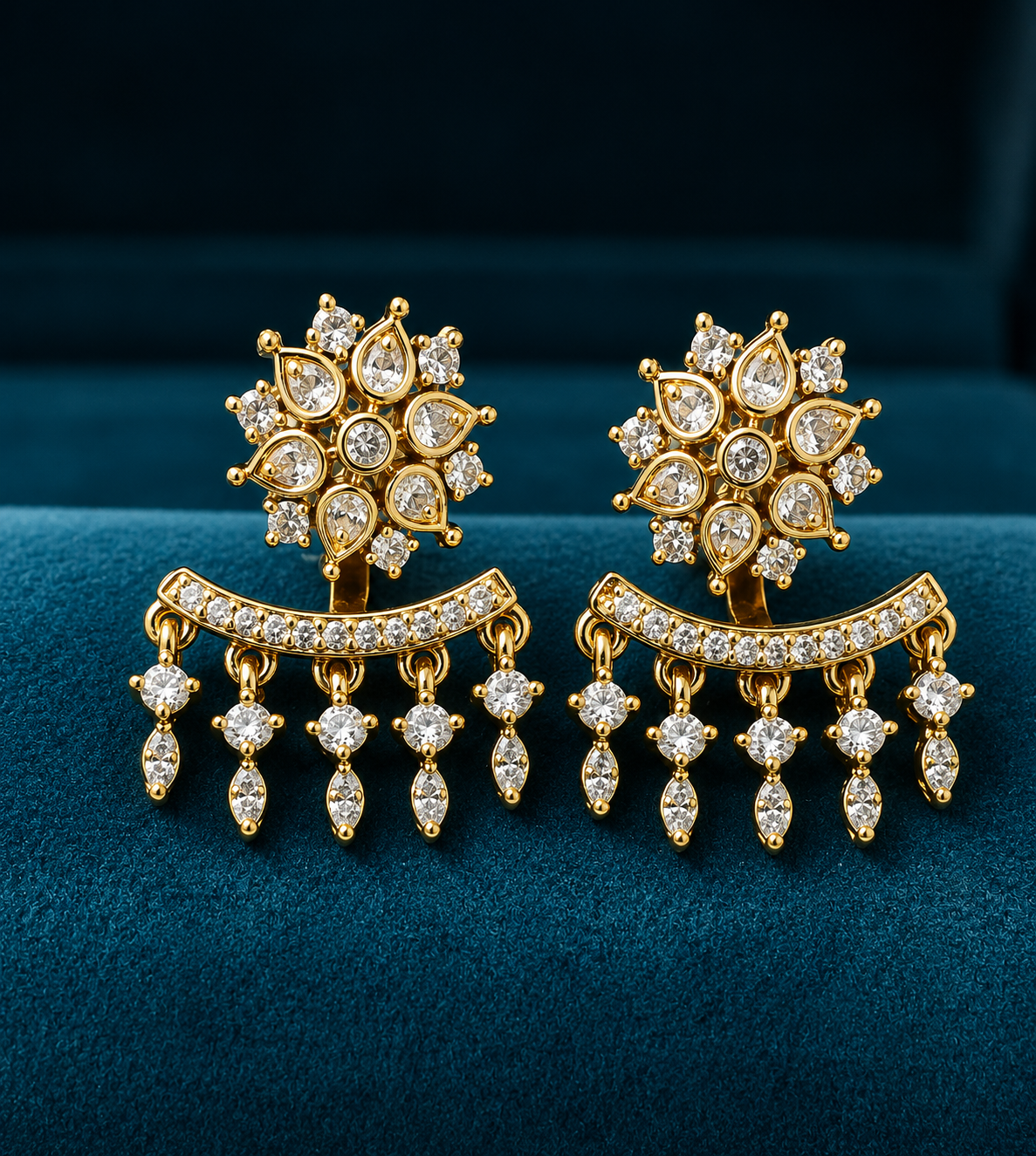 Dual- Wear CZ Earrings