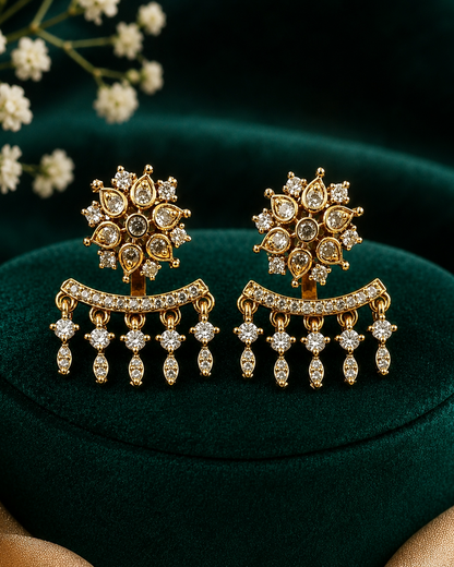 Dual- Wear CZ Earrings