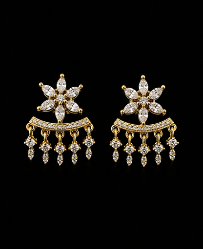Dual-Wear CZ Earrings