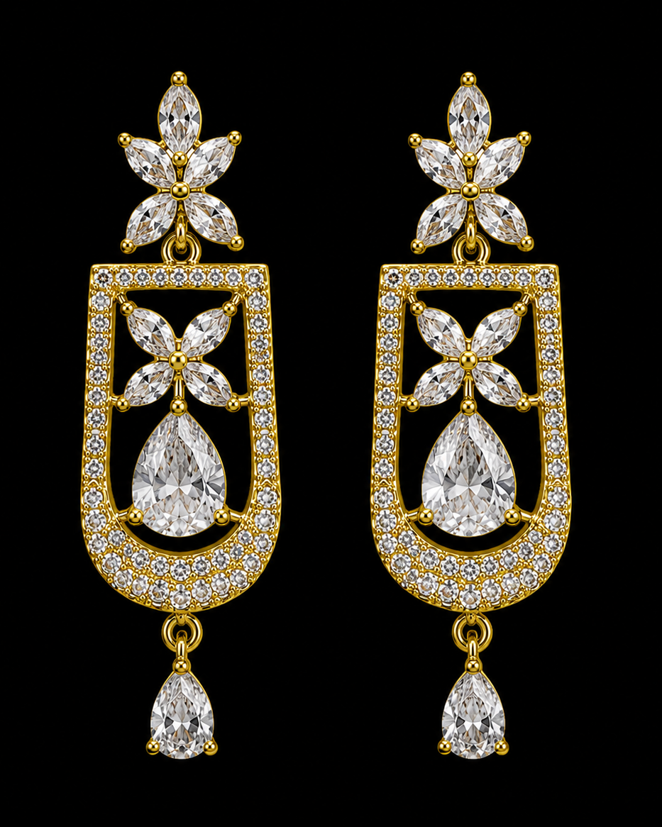 Sonakshi  Premium White AD Choker Necklace