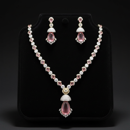 Madhuri Royal Victorian AD Necklace & Earrings