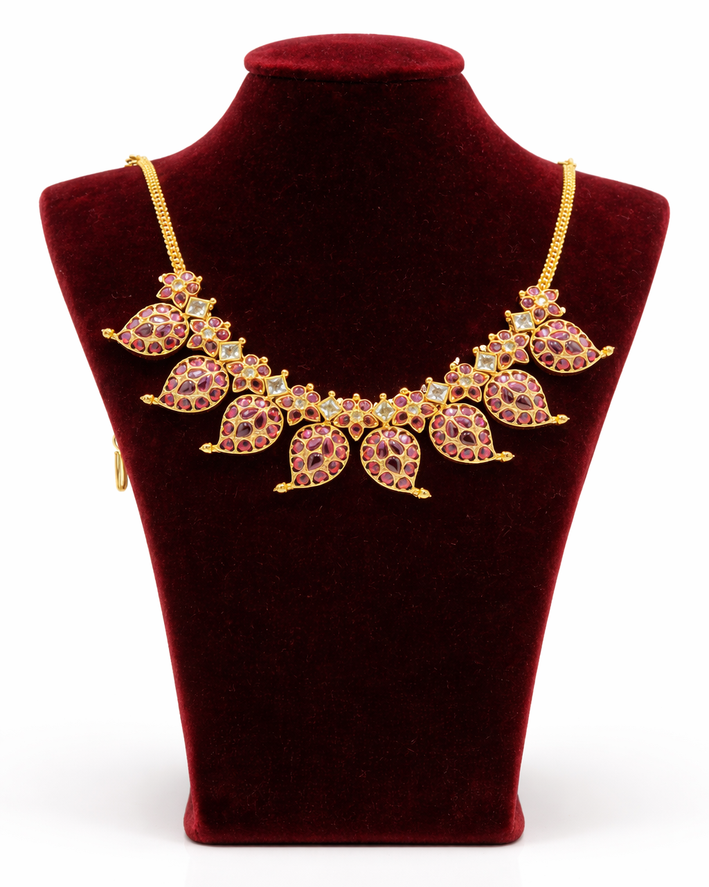 Kemp Mango Premium Ruby Necklace Set