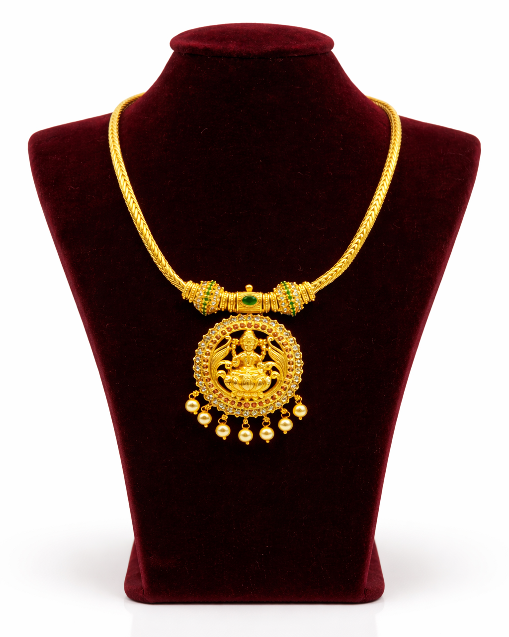 Attigai Lekshmi Antique Necklace Set