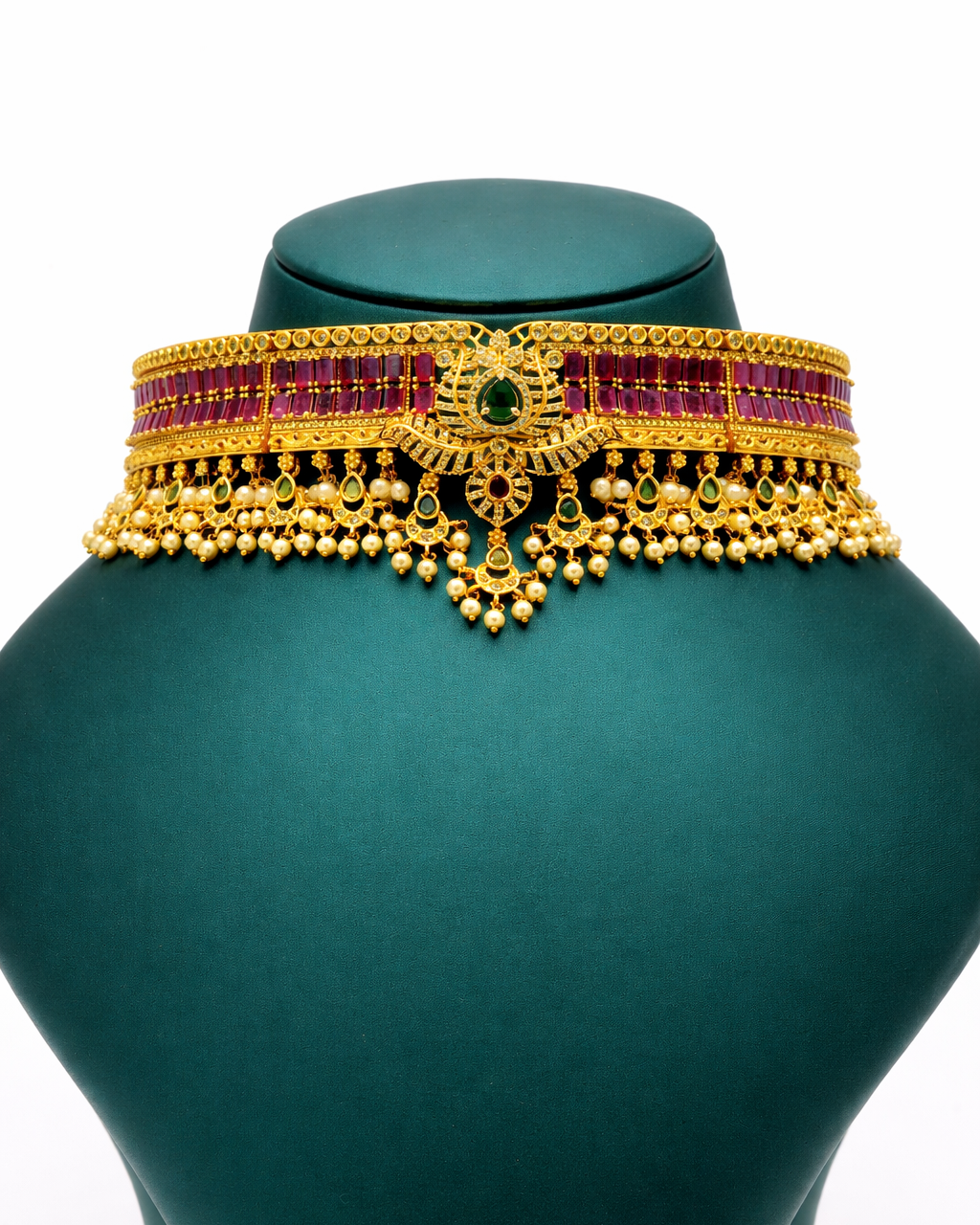 Yashika Premium Chocker CZ Luxe Necklace Set