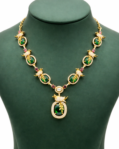 Sanvi Chidiya Statement  Premium Necklace