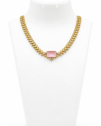 Juhi Pink Collar PartyWear Necklace