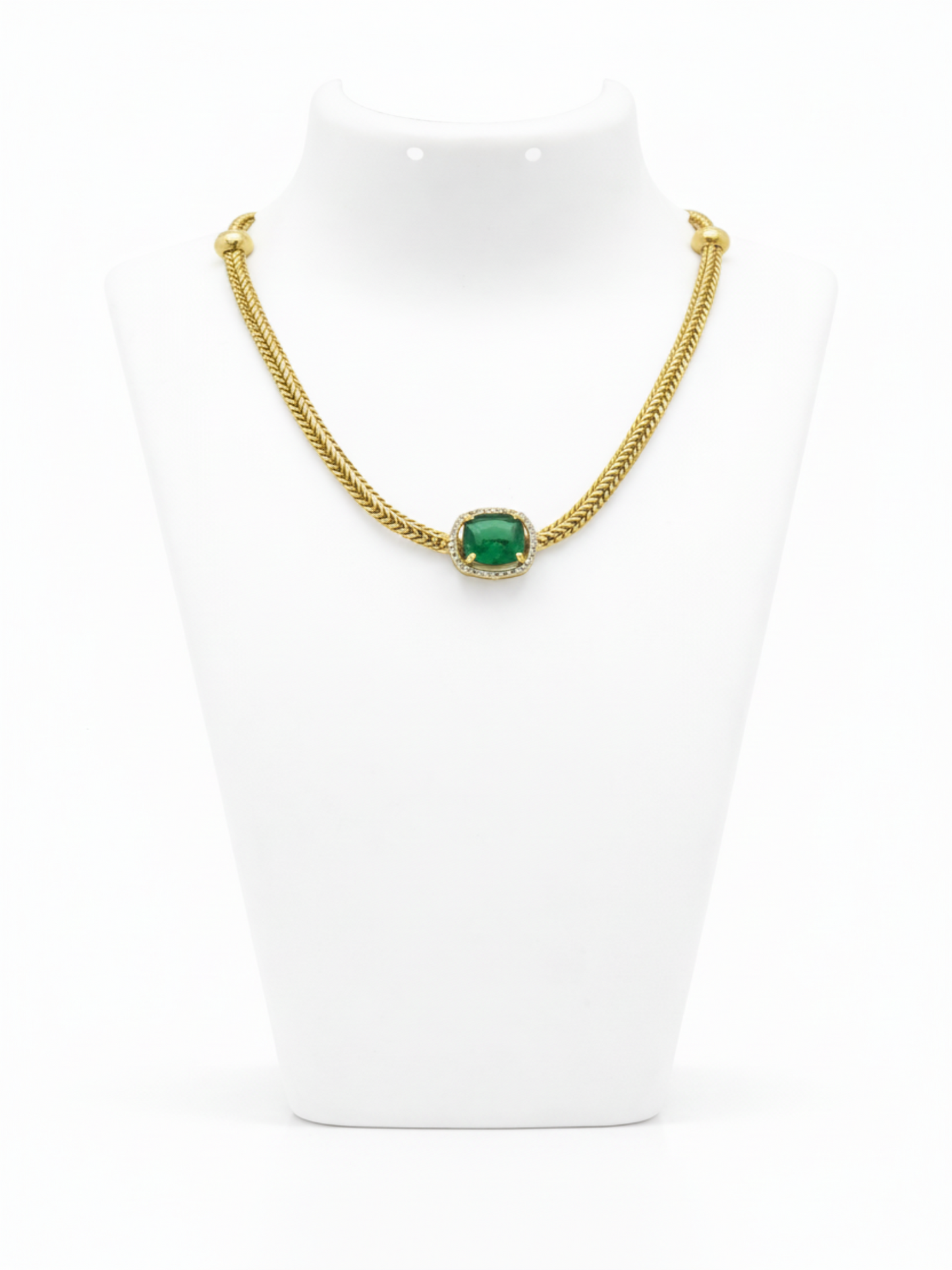 Classic Gem Stone Choker Necklace