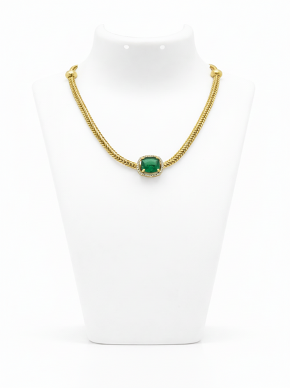 Classic Gem Stone Choker Necklace