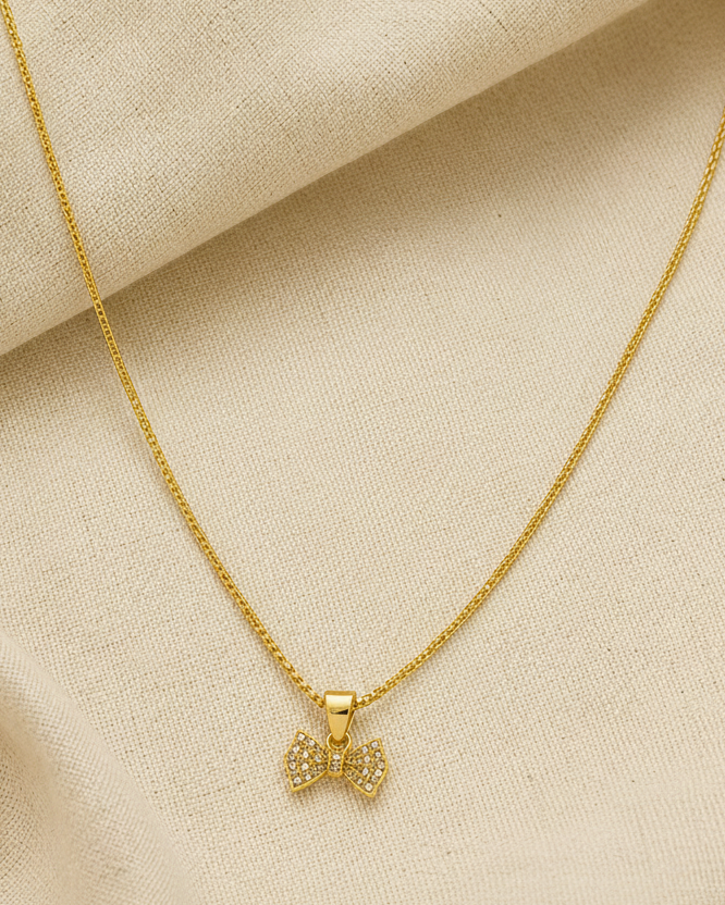 Bow Pendant Necklace
