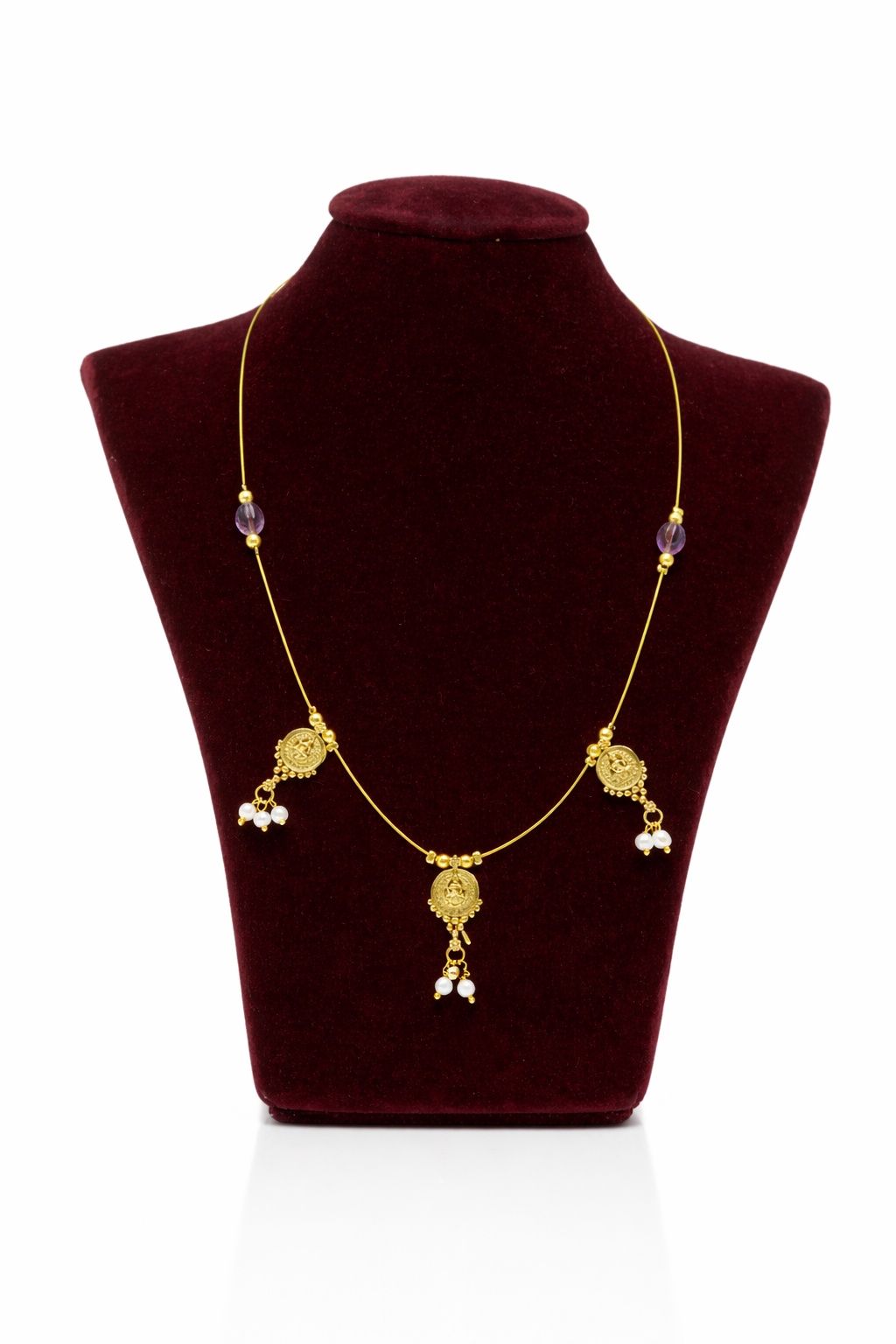 Invisible chain Purple & Gold