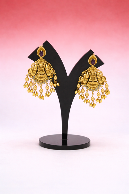 Lakshmi Multistone Antique Kemp Necklace