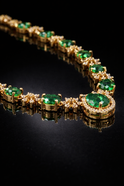 Nur Emerald Green Luxe Necklace