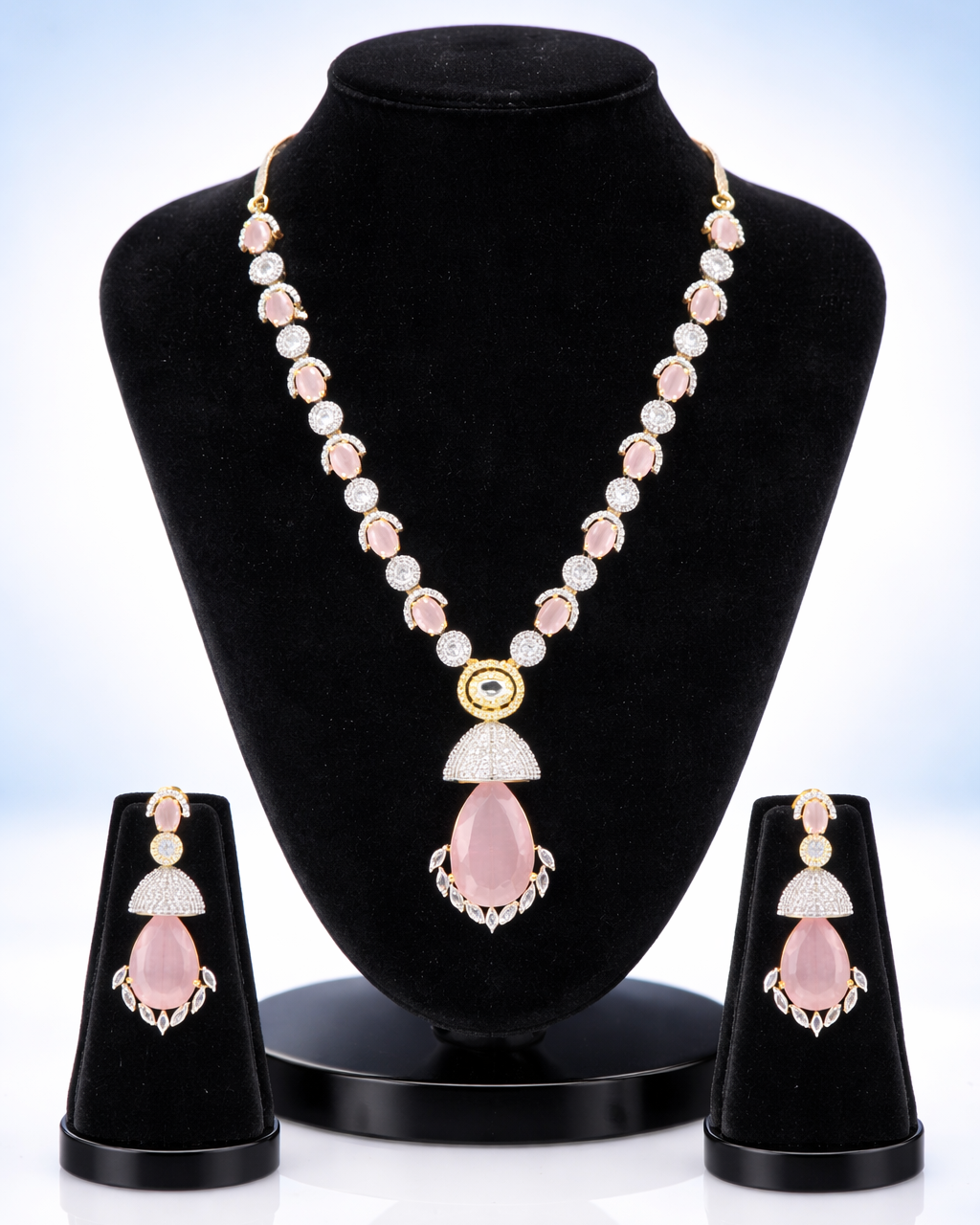 Royal Victorian AD Pink Stone Necklace