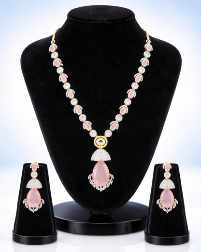 Royal Victorian AD Pink Stone Necklace