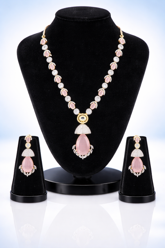 Royal Victorian AD Pink Stone Necklace