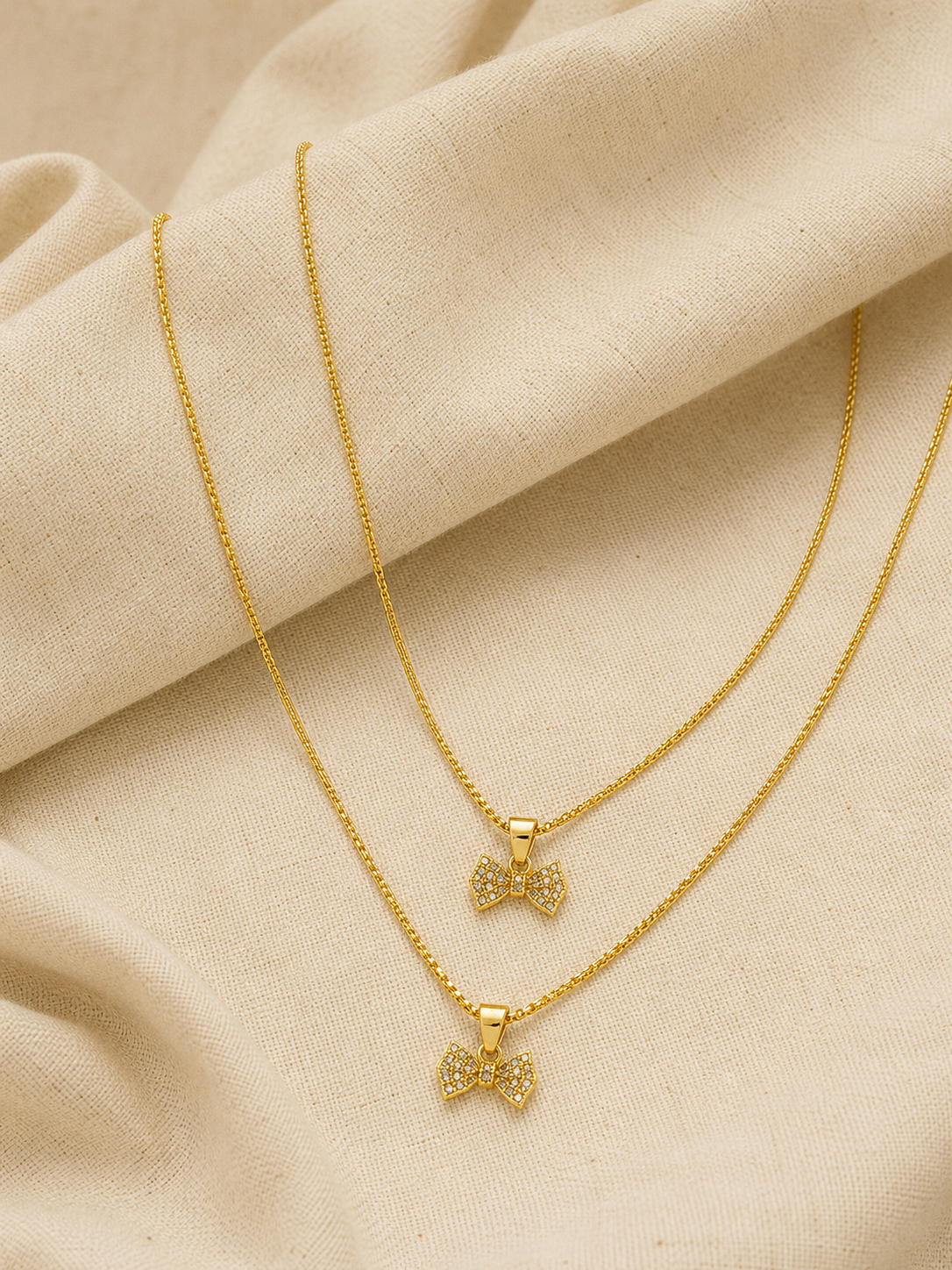 Bow Pendant Necklace
