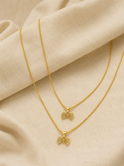 Bow Pendant Necklace