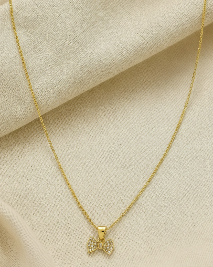 Bow Pendant Necklace