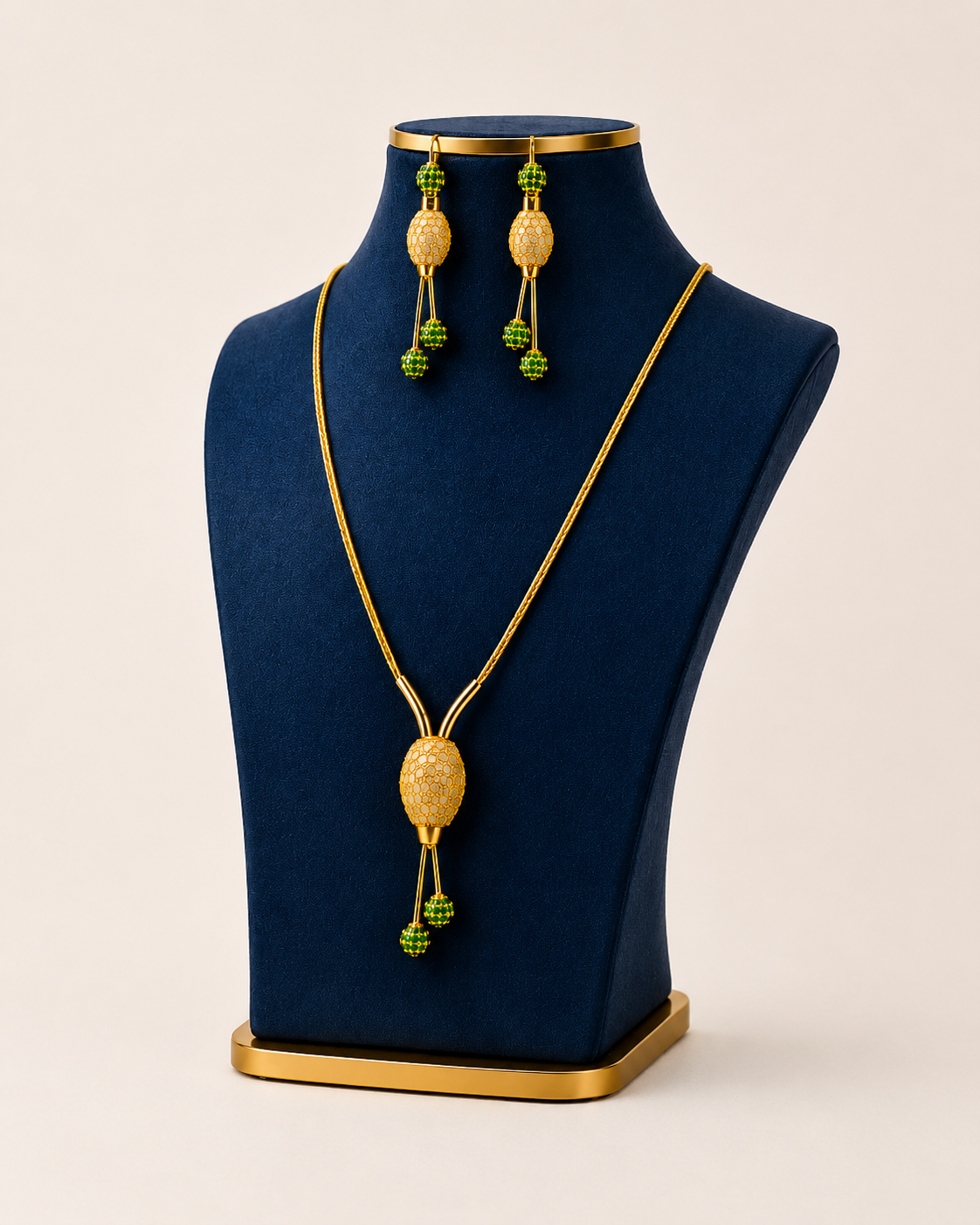 Heritage CZ Antique Necklace Set