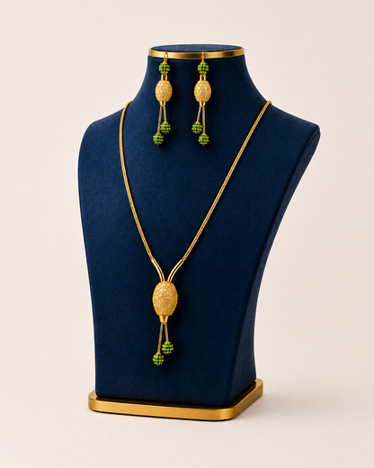Heritage CZ Antique Necklace Set