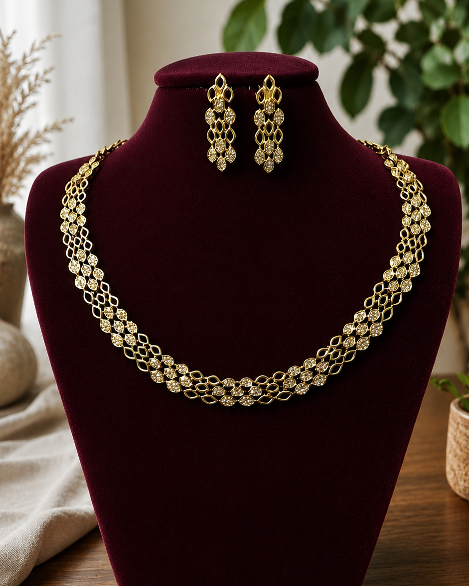 Minimalist Gold-Tone Necklace Set