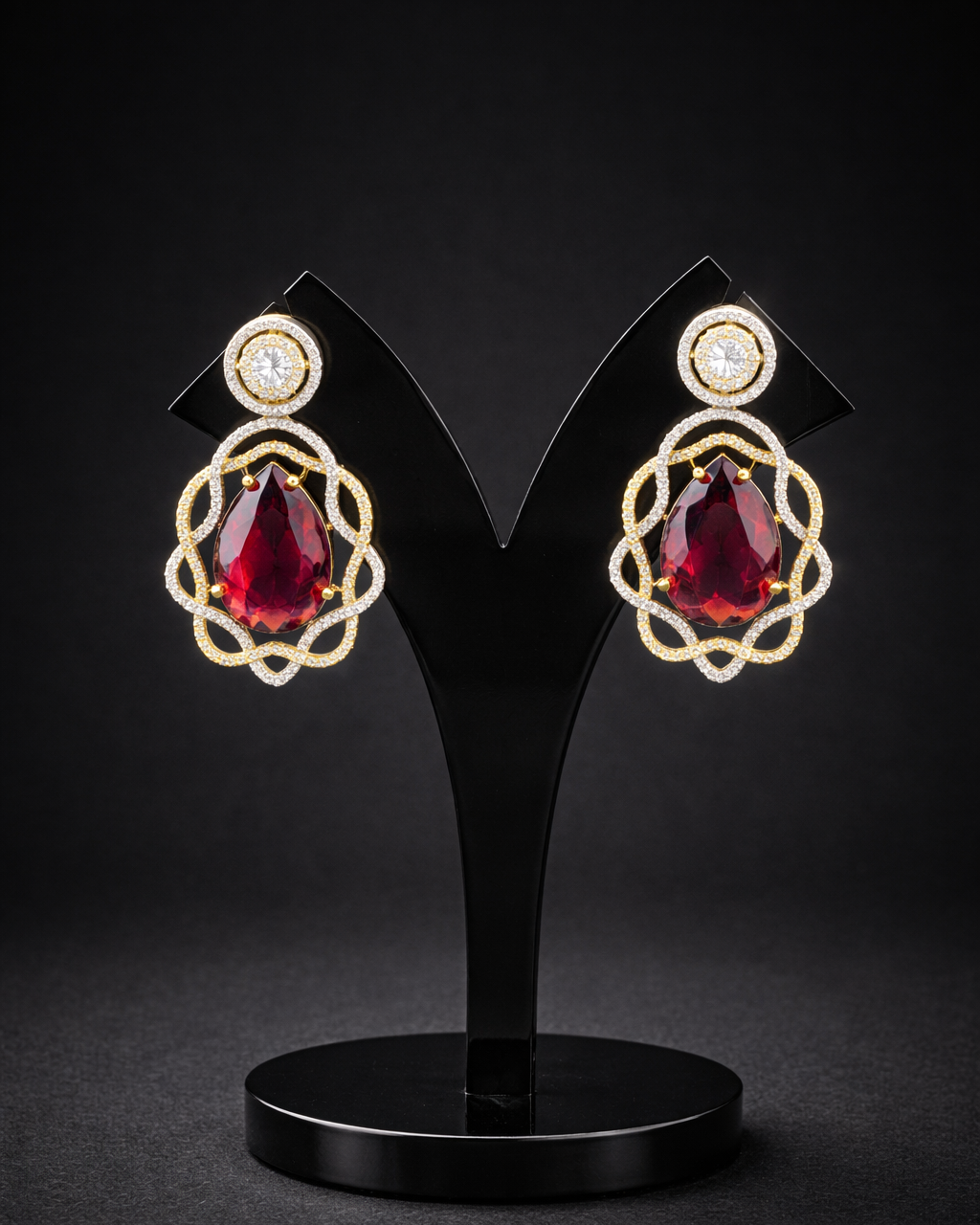 Zara Ruby Luxe Bridal Necklace Set