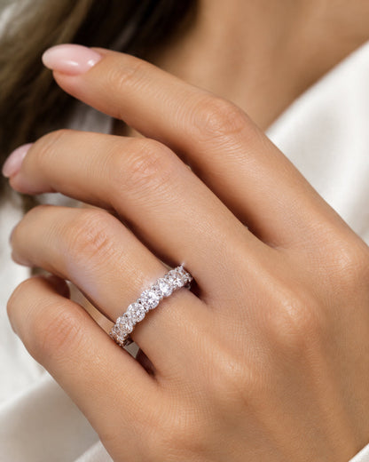white stone Ring